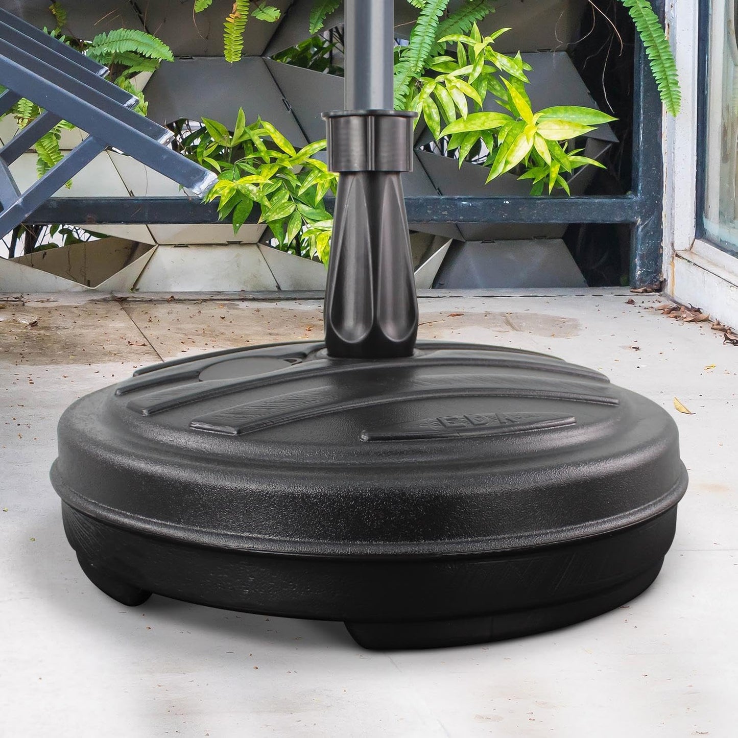 Parasol Umbrella Base Plastic - black
